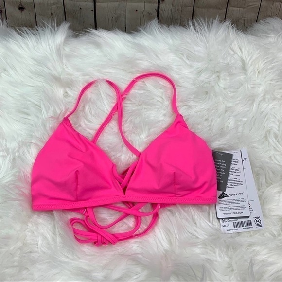 Athleta Other - 𝅺athleta Hot Pink Triangle Bikini Top XXS